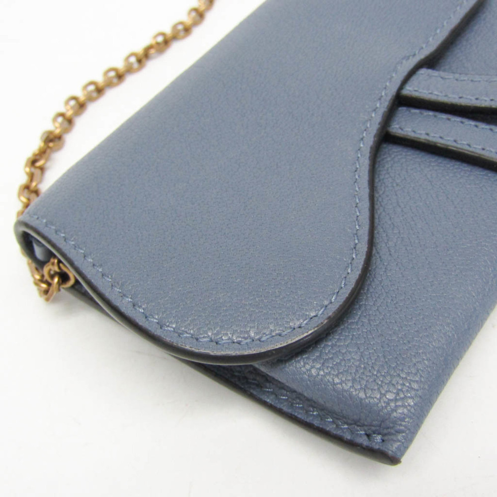 CHRISTIAN DIOR Blue Leather Shoulder Bag - Picture 5 of 15